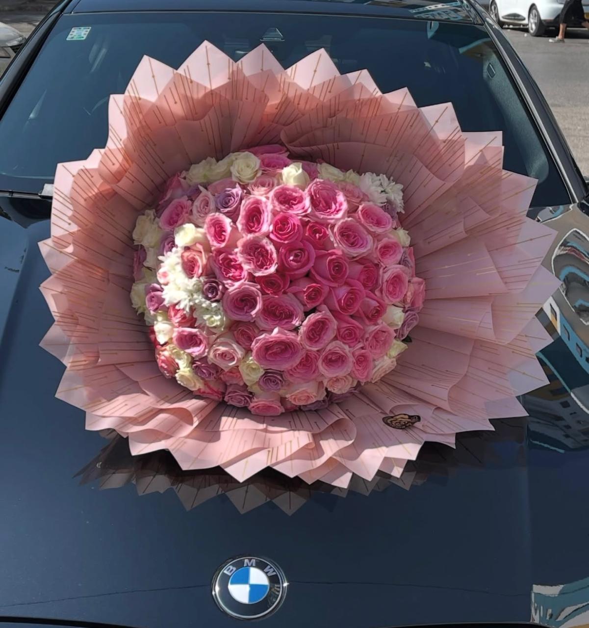 Buqetë me Trëndafila Rozë